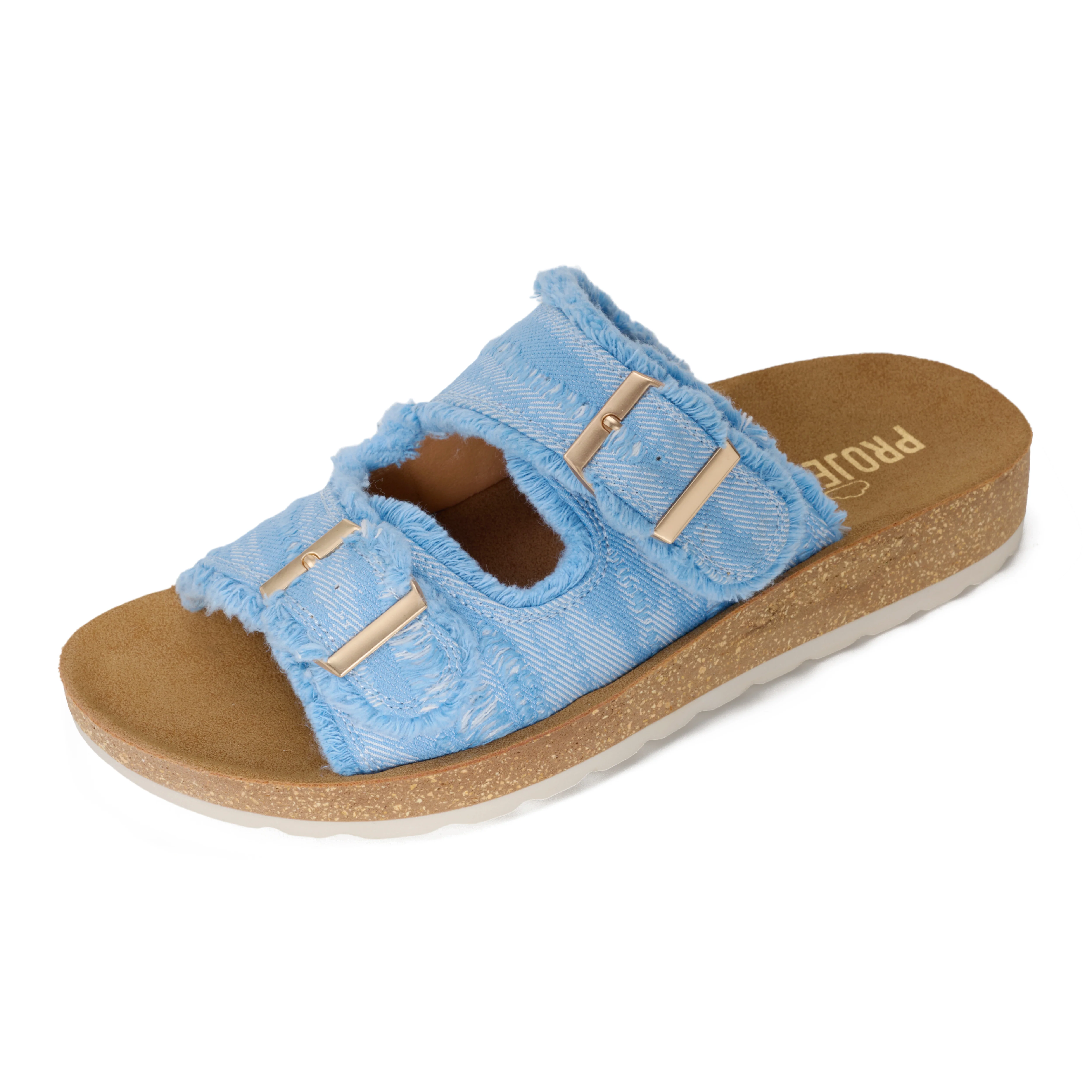 Project Cloud Women's | Womens Buckle Sandals | Plush and Soft Insole | Lightweight | Non-Slip - Light - Image 17