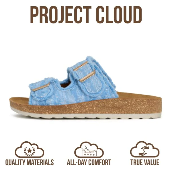Project Cloud Women's | Womens Buckle Sandals | Plush and Soft Insole | Lightweight | Non-Slip - Light - Image 19