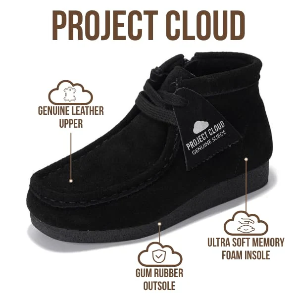 Project Cloud Kids | Genuine Leather Ankle Boots | Lightweight | Water Resistant | Non-Slip - LilWallyBoot - Image 15