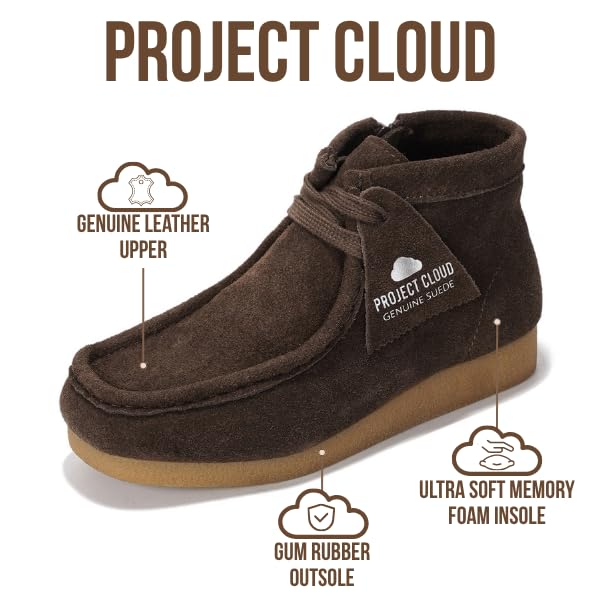 Project Cloud Kids | Genuine Leather Ankle Boots | Lightweight | Water Resistant | Non-Slip - LilWallyBoot - Image 9