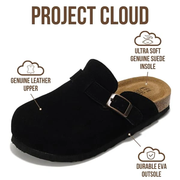 Project Cloud Kids | Genuine Leather Clogs | Memory Foam | Lightweight | Non-Slip - Little Benton - Image 15
