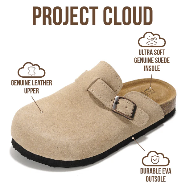 Project Cloud Kids | Genuine Leather Clogs | Memory Foam | Lightweight | Non-Slip - Little Benton - Image 3