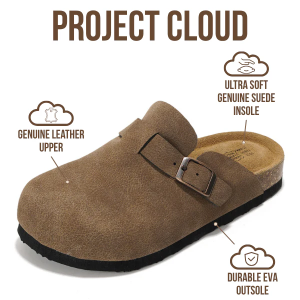 Project Cloud Kids | Genuine Leather Clogs | Memory Foam | Lightweight | Non-Slip - Little Benton - Image 9