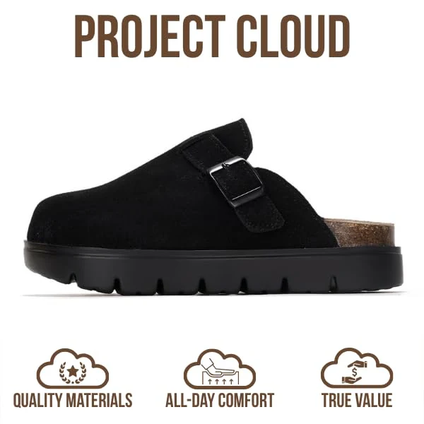 Project Cloud Kids | 100% Genuine Leather Clogs | Memory Foam | Lightweight | Non-Slip - Little BentonChunky - Image 10