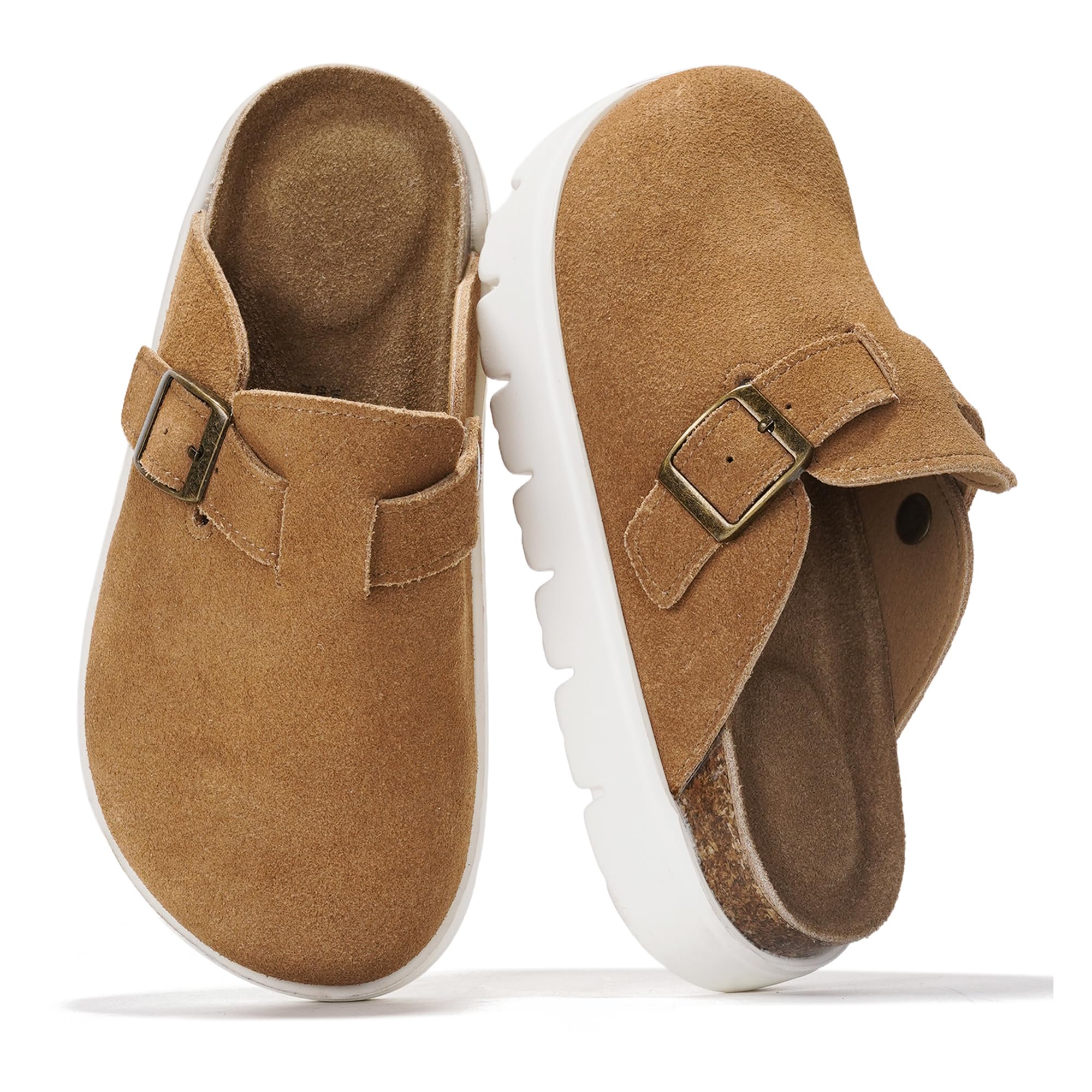 Project Cloud Kids | 100% Genuine Leather Clogs | Memory Foam | Lightweight | Non-Slip - Little BentonChunky - Image 13