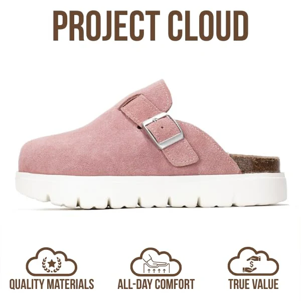 Project Cloud Kids | 100% Genuine Leather Clogs | Memory Foam | Lightweight | Non-Slip - Little BentonChunky - Image 22