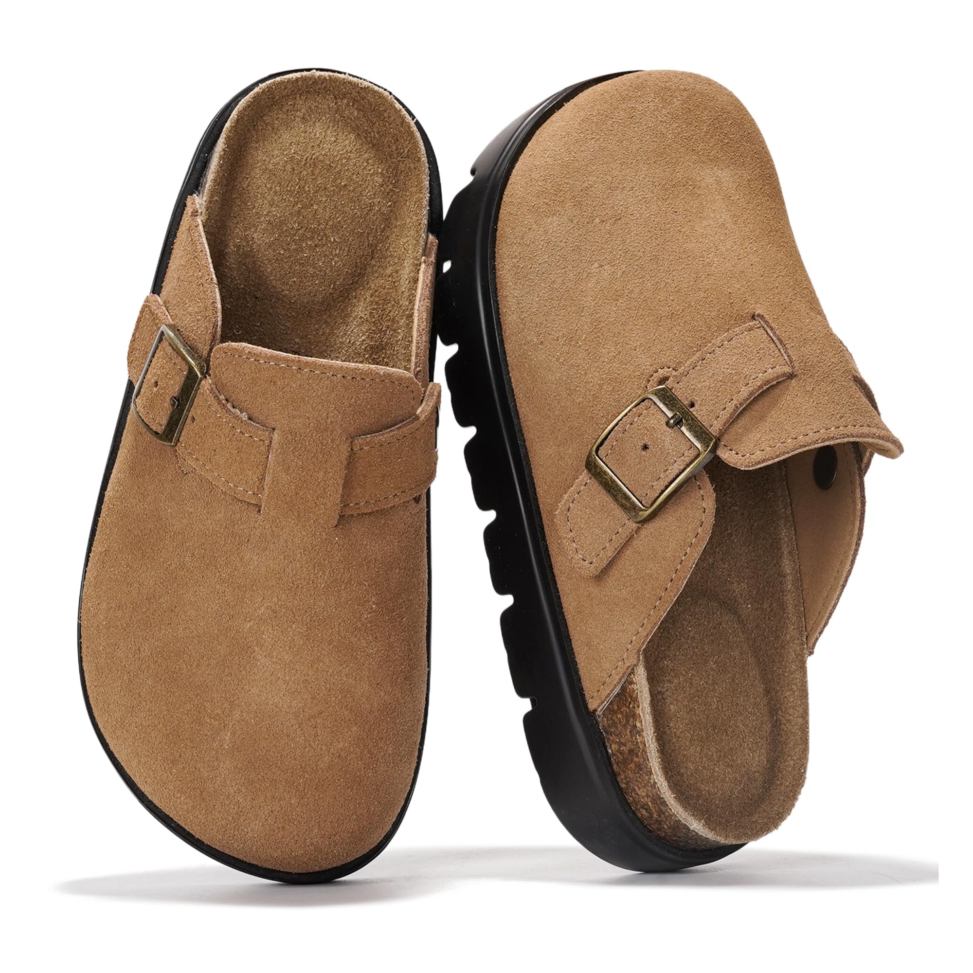 Project Cloud Kids | 100% Genuine Leather Clogs | Memory Foam | Lightweight | Non-Slip - Little BentonChunky - Image 25