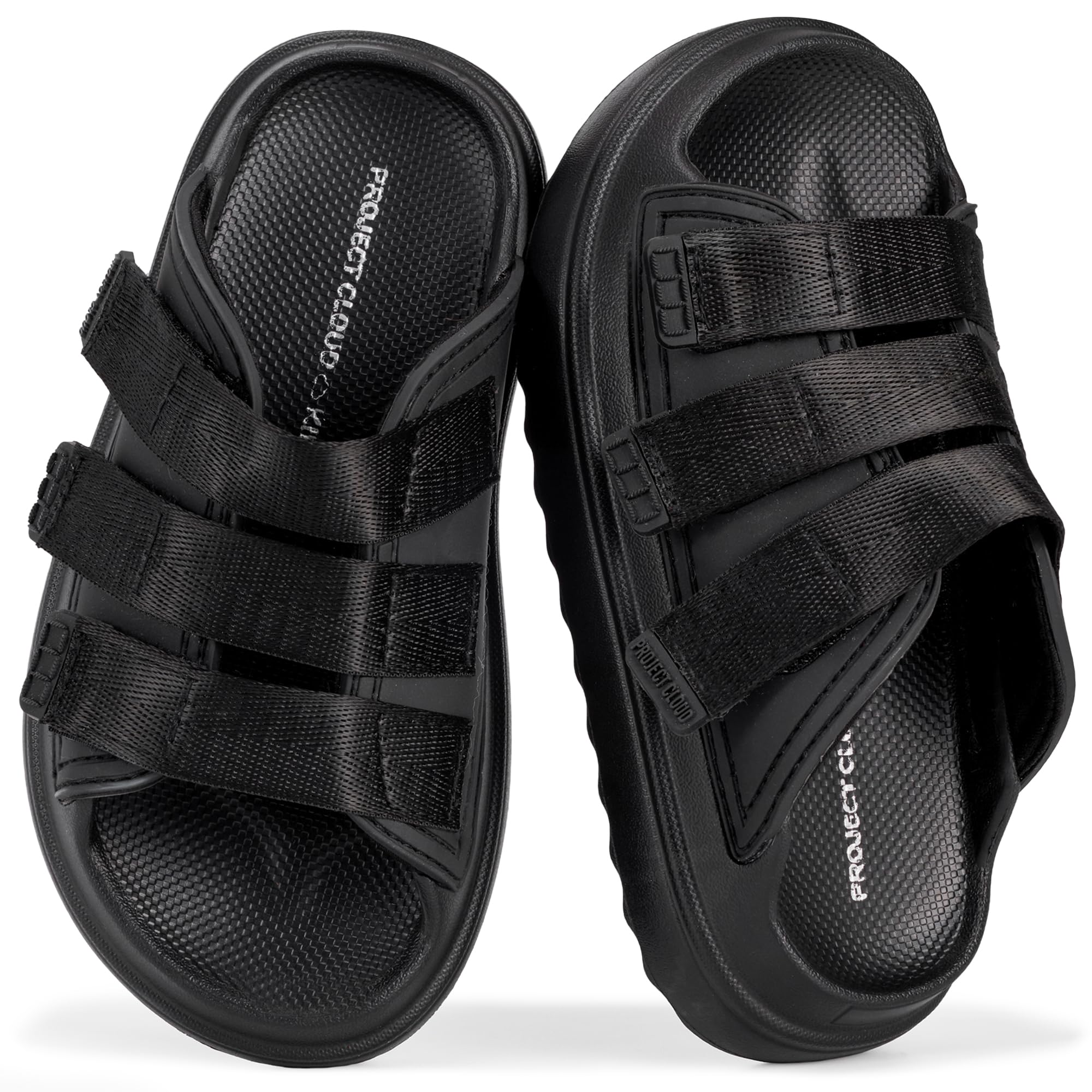 Project Cloud Kids Sandals | Girls Slides for All-Day Comfort | Plush & Soft Insole | Lightweight | Non-Slip - Little Flowy - Image 11