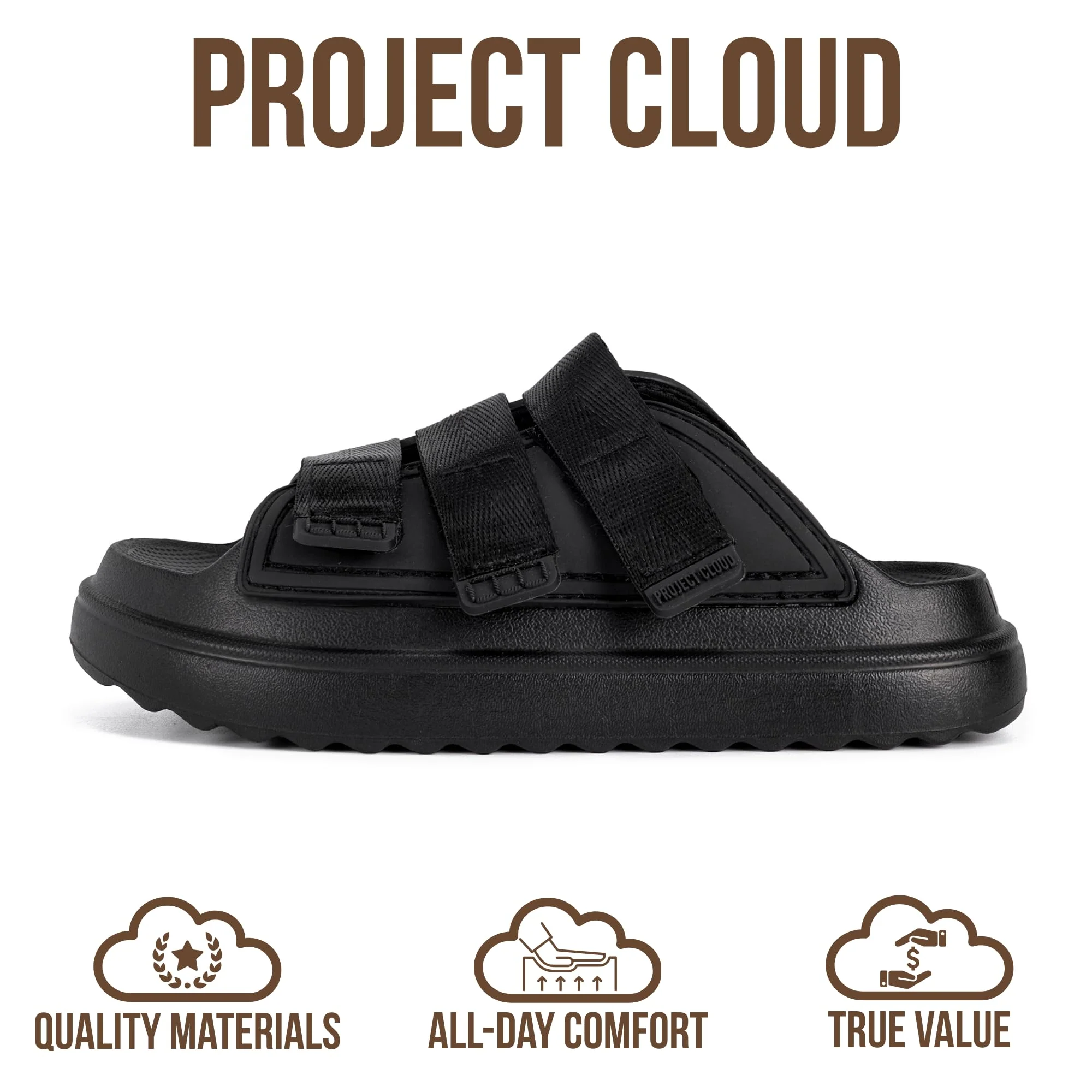 Project Cloud Kids Sandals | Girls Slides for All-Day Comfort | Plush & Soft Insole | Lightweight | Non-Slip - Little Flowy - Image 14