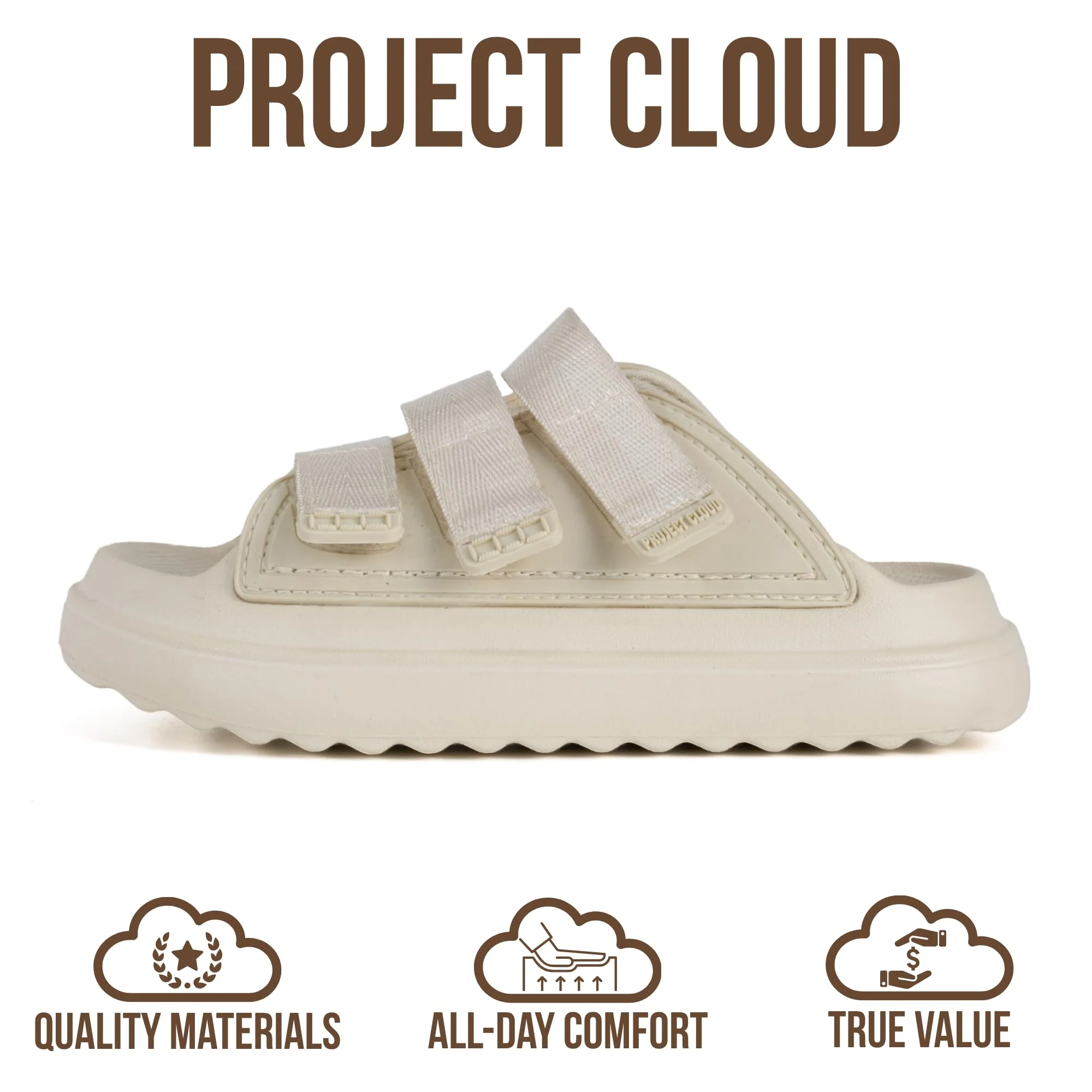 Project Cloud Kids Sandals | Girls Slides for All-Day Comfort | Plush & Soft Insole | Lightweight | Non-Slip - Little Flowy - Image 9