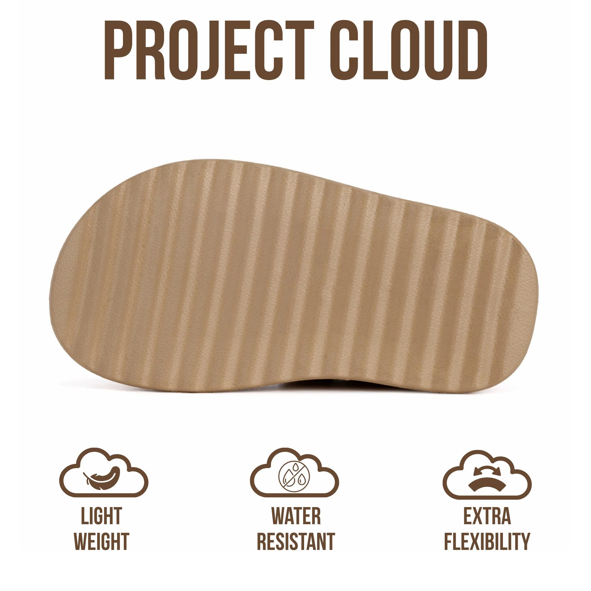 Project Cloud Kids Sandals | Adjustable Straps Kids Sandals | Plush & Soft Insole | Lightweight | Non-Slip - Little Goldie - Image 3