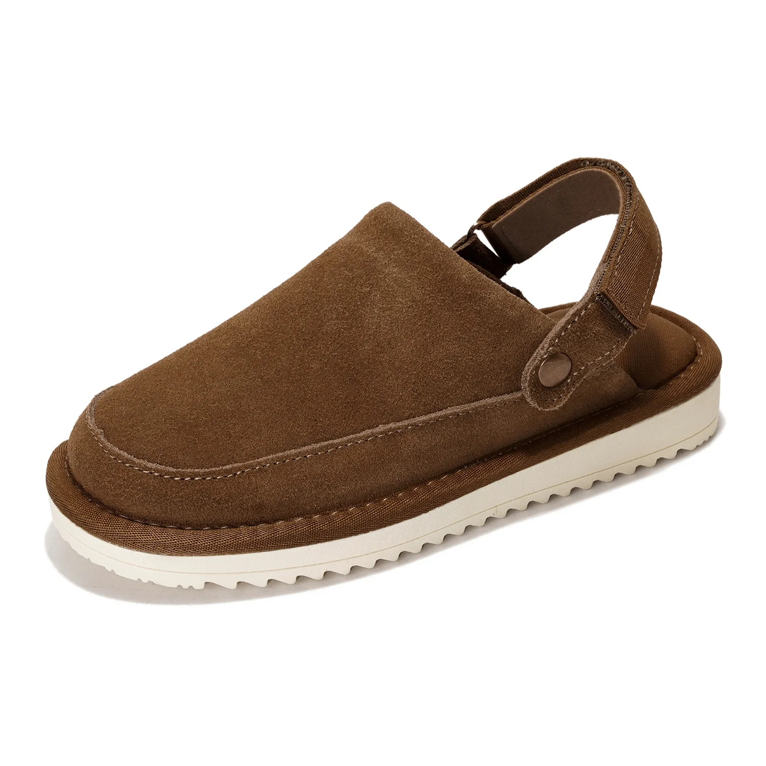 Project Cloud Kids | Genuine Suede Clogs with Back strap | Lightweight | Non-Slip - Little Goldstar - Image 14