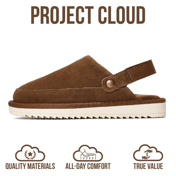 Project Cloud Kids | Genuine Suede Clogs with Back strap | Lightweight | Non-Slip - Little Goldstar - Image 16