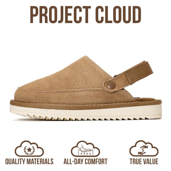 Project Cloud Kids | Genuine Suede Clogs with Back strap | Lightweight | Non-Slip - Little Goldstar - Image 28