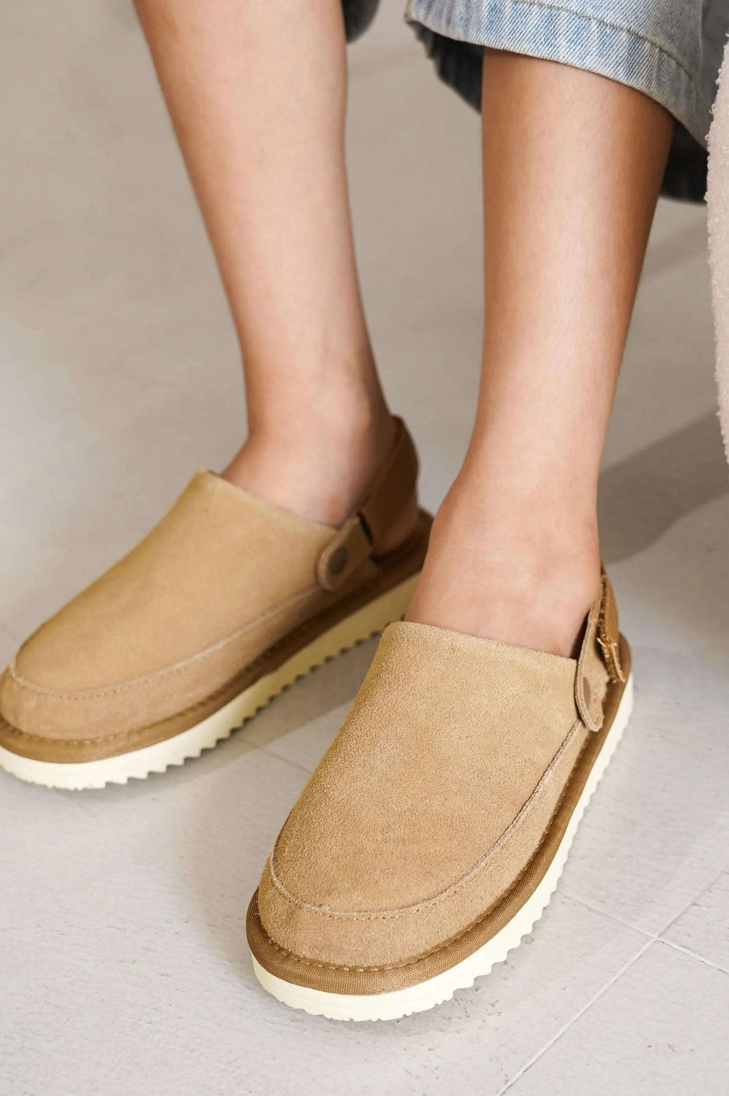 Project Cloud Kids | Genuine Suede Clogs with Back strap | Lightweight | Non-Slip - Little Goldstar - Image 30