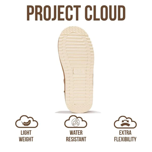 Project Cloud Kids | Genuine Suede Clogs with Back strap | Lightweight | Non-Slip - Little Goldstar - Image 5