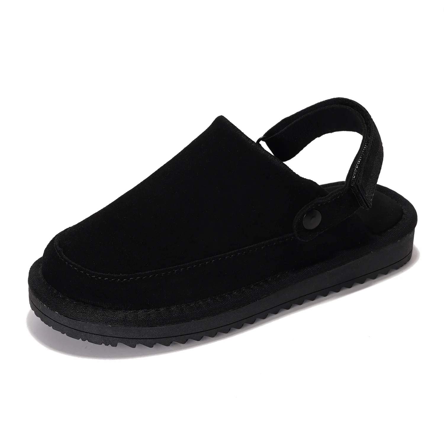 Project Cloud Kids | Genuine Suede Clogs with Back strap | Lightweight | Non-Slip - Little Goldstar - Image 8