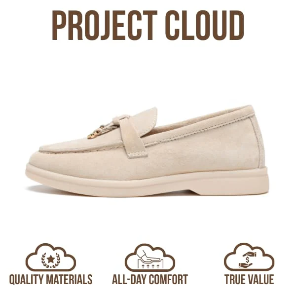 Project Cloud Kids Genuine Leather Girls Shoes Loafer | Memory Foam | Lightweight | Non-Slip - Little Iris - Image 14