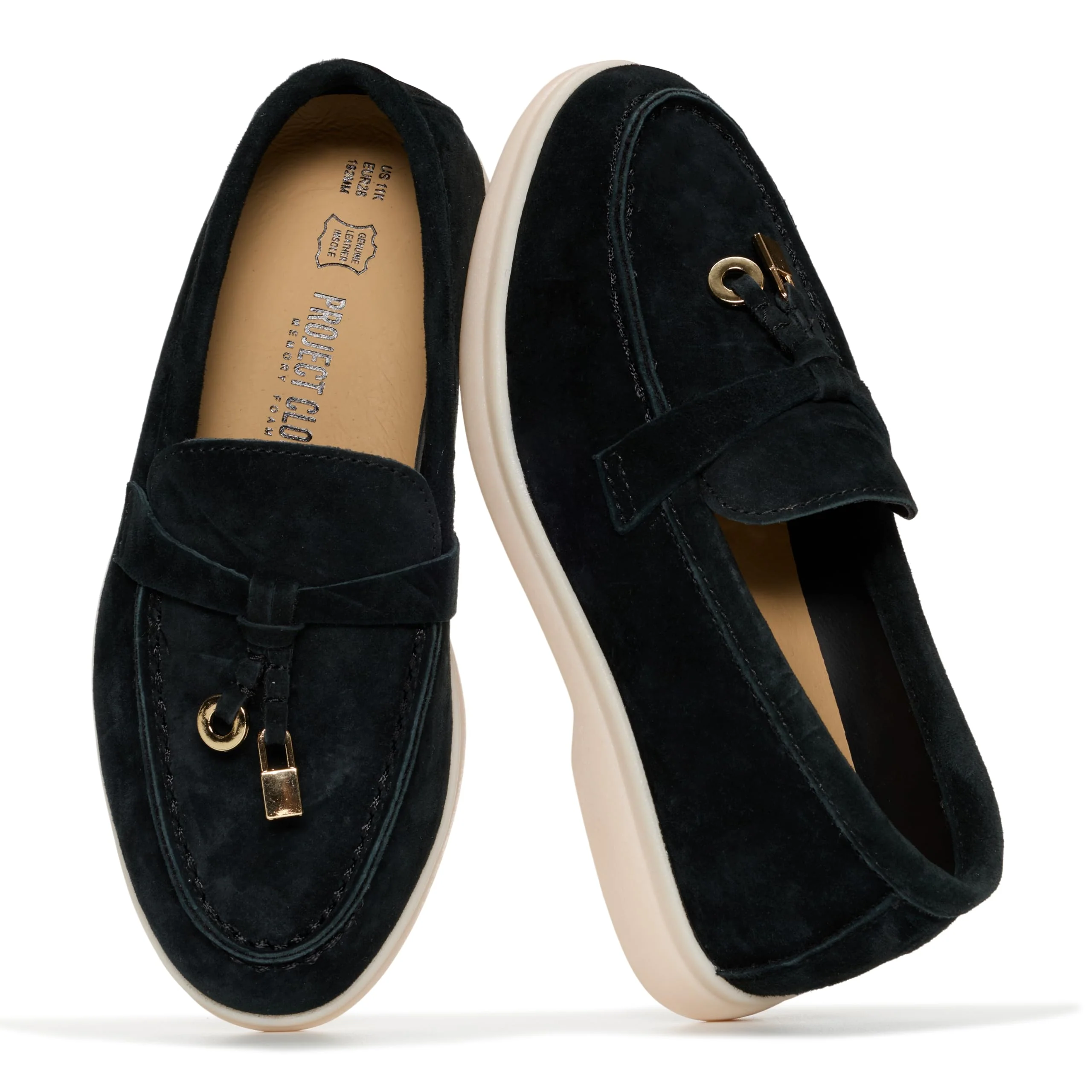 Project Cloud Kids Genuine Leather Girls Shoes Loafer | Memory Foam | Lightweight | Non-Slip - Little Iris - Image 6