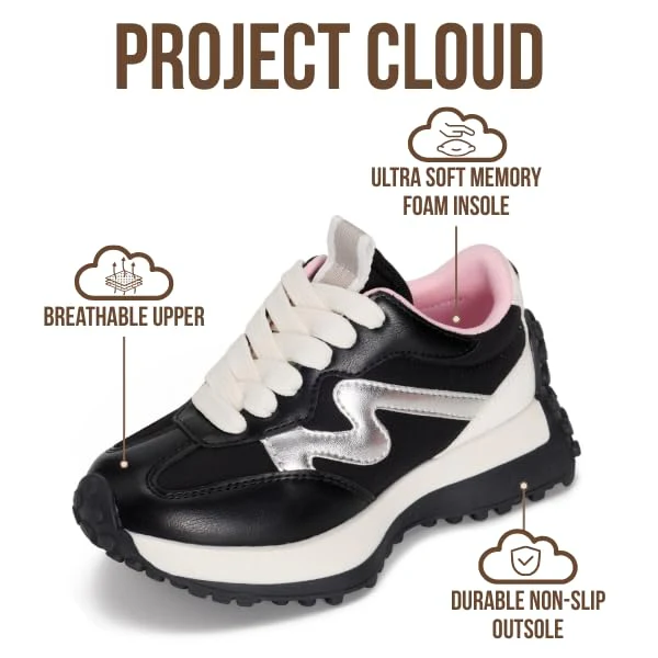 Project Cloud Kids | Eco-Crafted Leather | Memory Foam | Lightweight Sneakers | Non-Slip - Little Lecco - Image 18