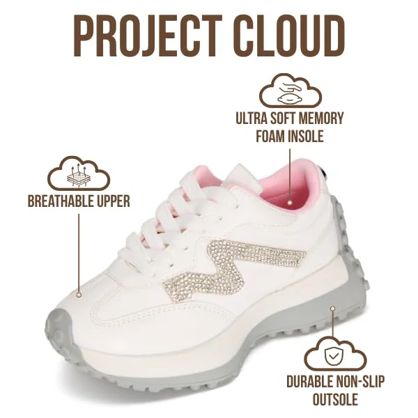 Project Cloud Kids | Eco-Crafted Leather | Memory Foam | Lightweight Sneakers | Non-Slip - Little Lecco - Image 3