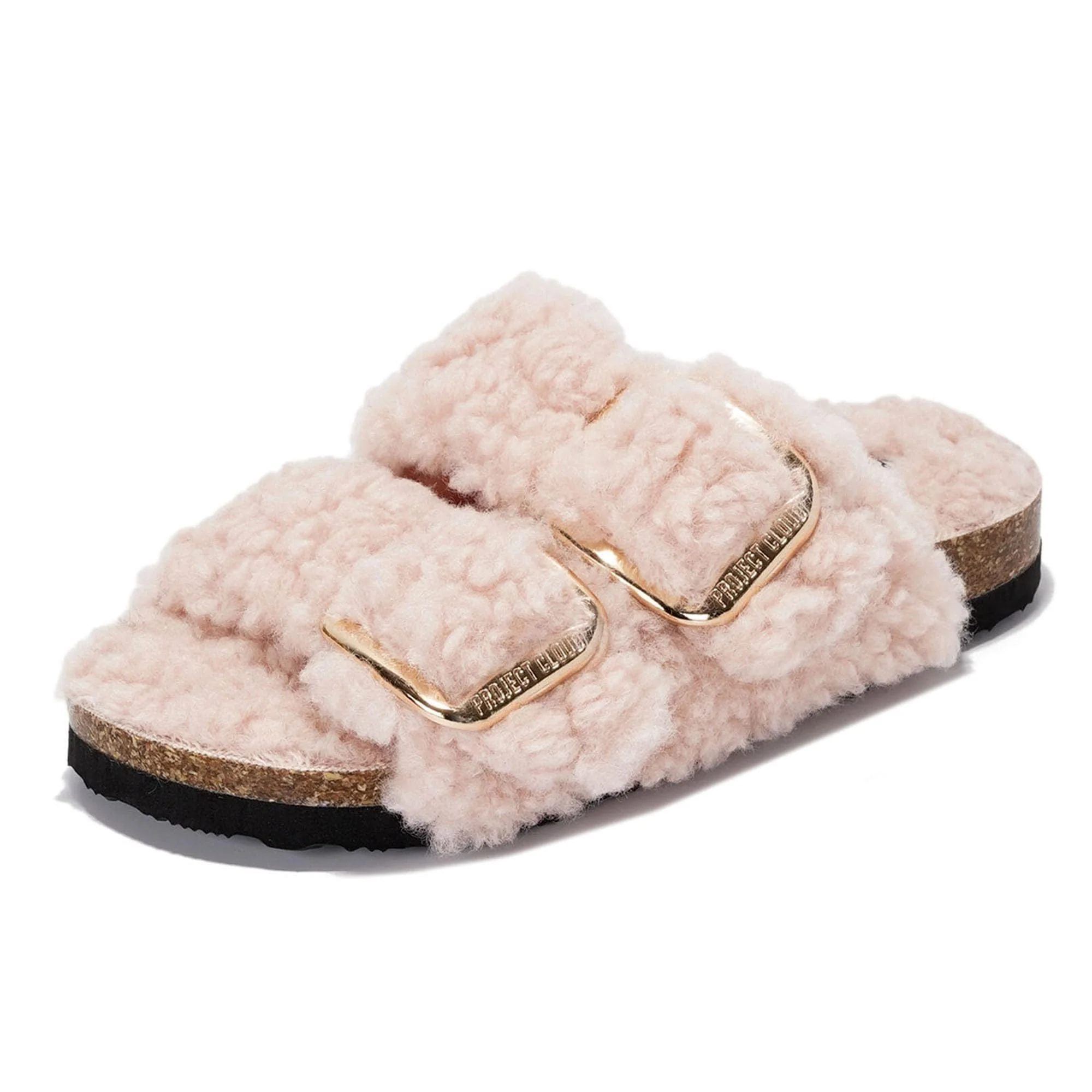 Project Cloud Kids Fur Sandals with Adjustable Buckle | Water Resistant | ProjectPlush | Lightweight | Non-Slip - Little Santorini Fur - Image 14