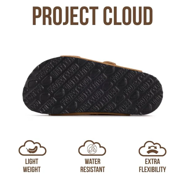 Project Cloud Kids | Genuine Leather Slides for Kids | Water Resistant | Lightweight | Non-Slip - Little Venita Studded - Image 5