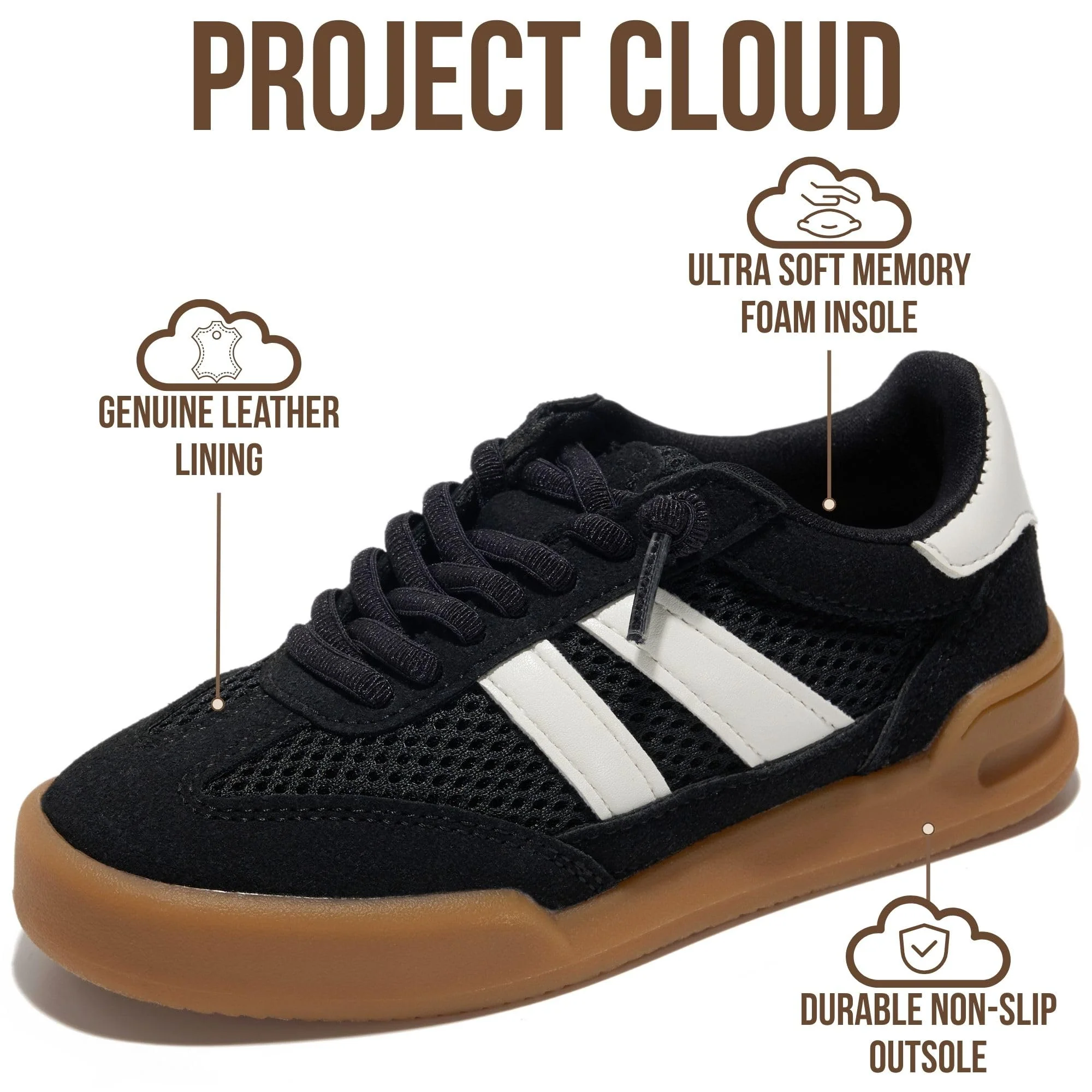 Project Cloud Kids | Sneakers for Boys & Girls | Memory Foam | Lightweight | Non-Slip - Little Verdy - Image 45