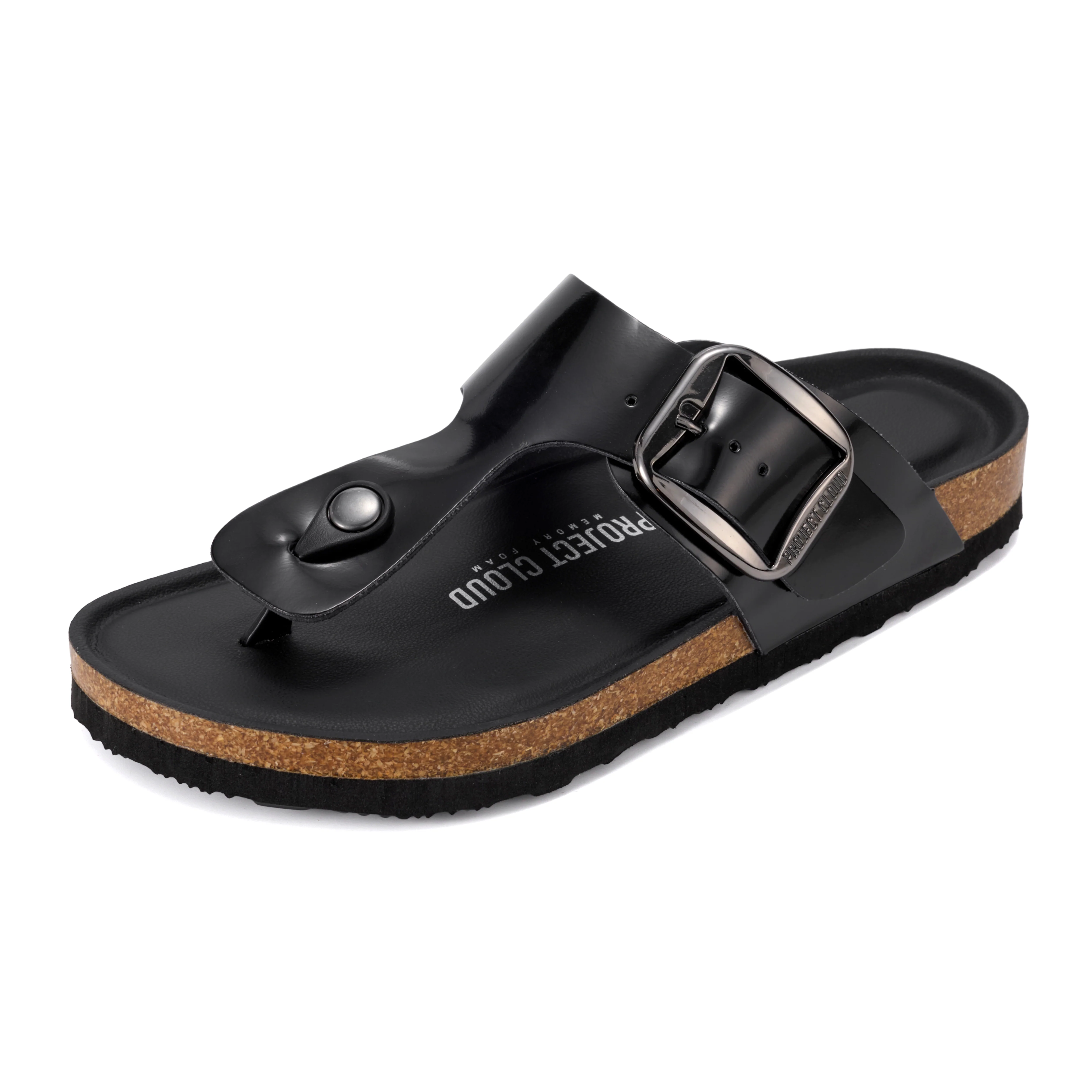 Project Cloud Women's | 100% Genuine Leather Thong Sandals | Memory Foam Insole | Lightweight | Non-Slip - Malaga - Image 7