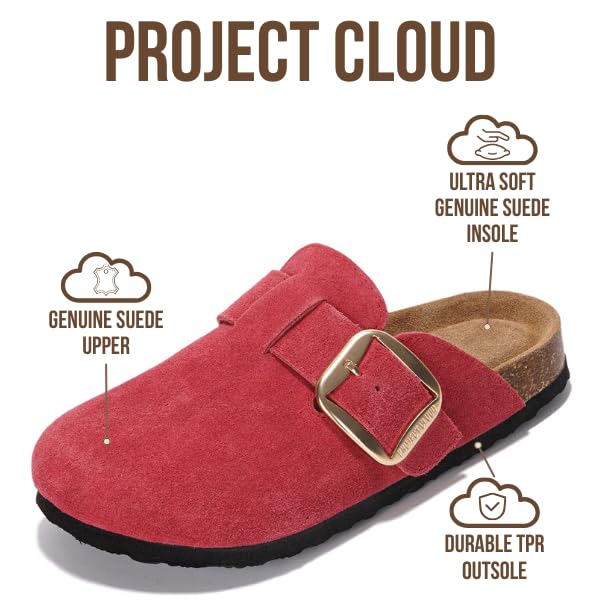 Project Cloud Women's | Genuine Leather Clogs | Memory Foam | Lightweight | Non-Slip - Manchester - Image 13