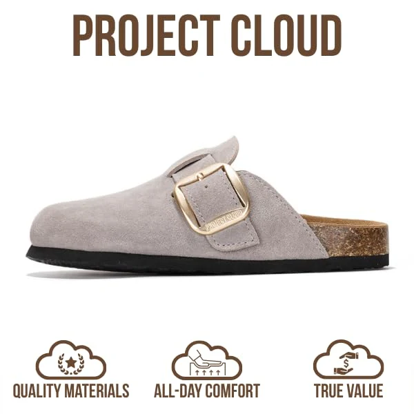 Project Cloud Women's | Genuine Leather Clogs | Memory Foam | Lightweight | Non-Slip - Manchester - Image 24