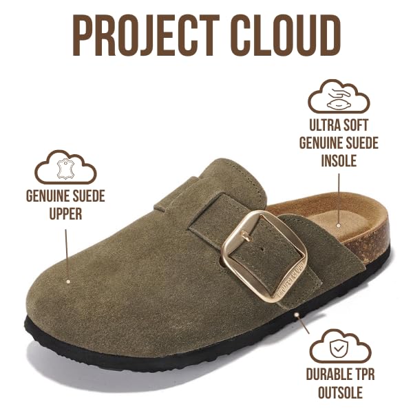 Project Cloud Women's | Genuine Leather Clogs | Memory Foam | Lightweight | Non-Slip - Manchester - Image 28