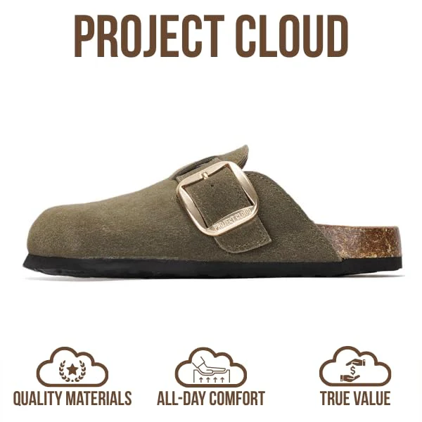 Project Cloud Women's | Genuine Leather Clogs | Memory Foam | Lightweight | Non-Slip - Manchester - Image 29