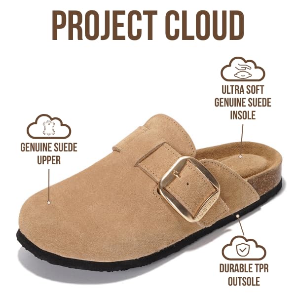 Project Cloud Women's | Genuine Leather Clogs | Memory Foam | Lightweight | Non-Slip - Manchester - Image 3