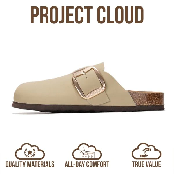 Project Cloud Women's | Genuine Leather Clogs | Memory Foam | Lightweight | Non-Slip - Manchester - Image 34
