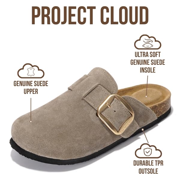 Project Cloud Women's | Genuine Leather Clogs | Memory Foam | Lightweight | Non-Slip - Manchester - Image 38