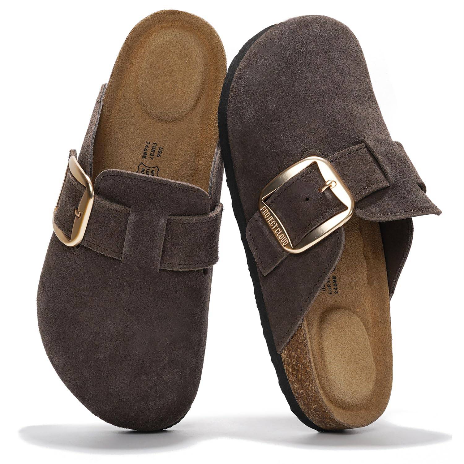 Project Cloud Women's | Genuine Leather Clogs | Memory Foam | Lightweight | Non-Slip - Manchester - Image 41