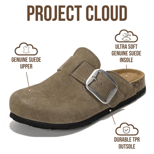 Project Cloud Women's | Genuine Leather Clogs | Memory Foam | Lightweight | Non-Slip - Manchester - Image 48