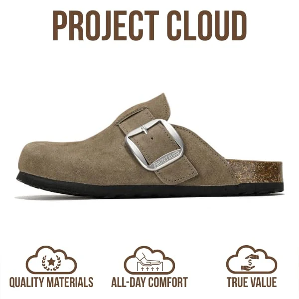 Project Cloud Women's | Genuine Leather Clogs | Memory Foam | Lightweight | Non-Slip - Manchester - Image 49