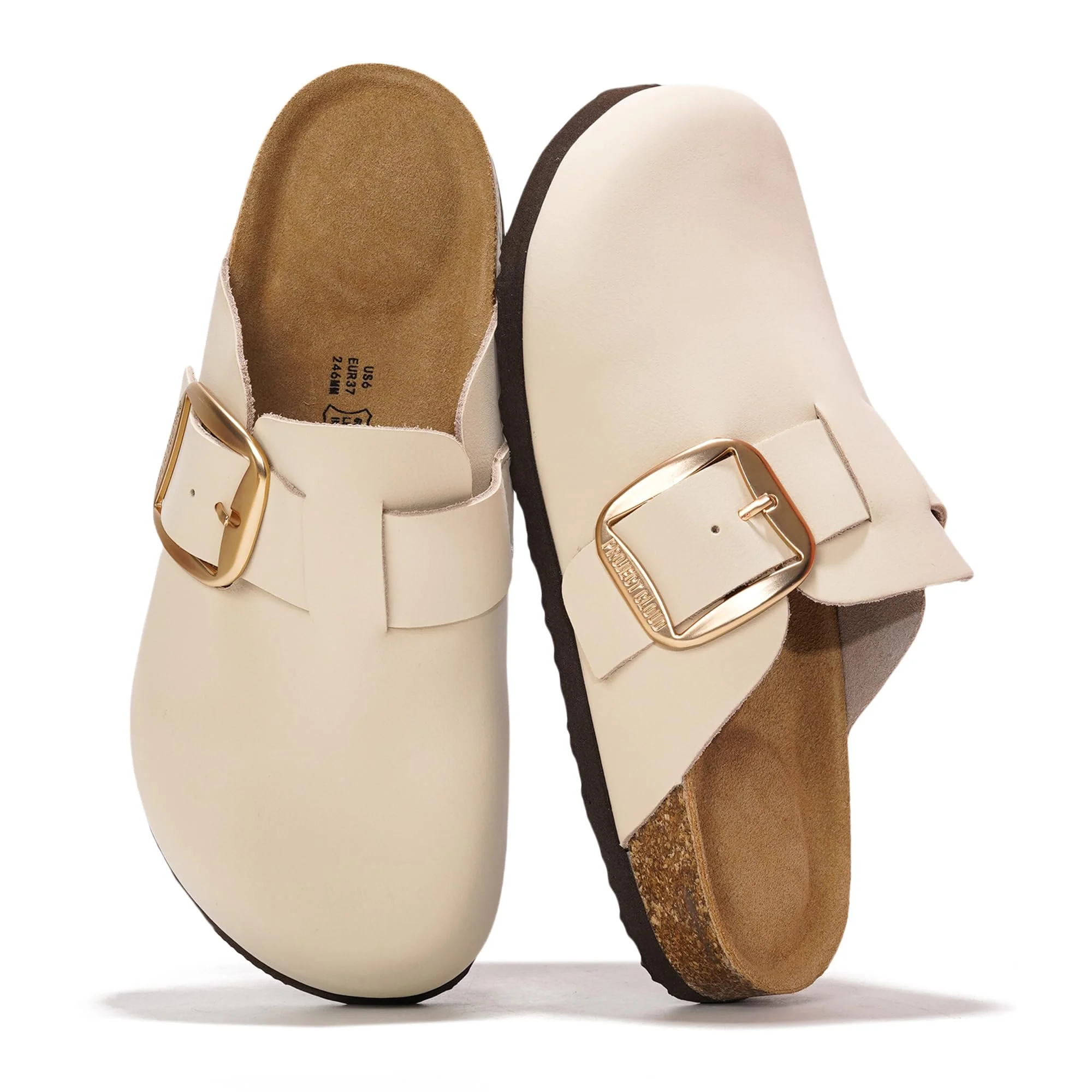 Project Cloud Women's | Genuine Leather Clogs | Memory Foam | Lightweight | Non-Slip - Manchester - Image 51