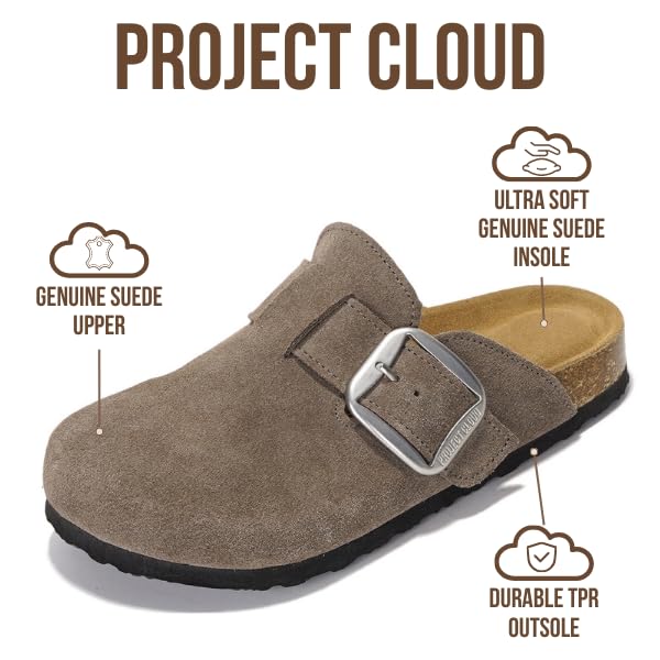 Project Cloud Women's | Genuine Leather Clogs | Memory Foam | Lightweight | Non-Slip - Manchester - Image 58