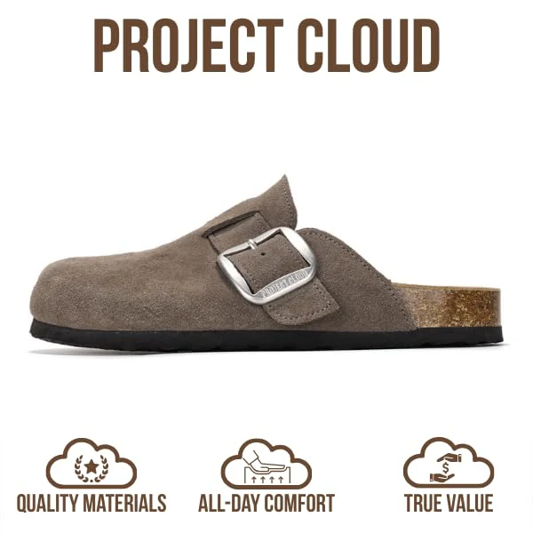 Project Cloud Women's | Genuine Leather Clogs | Memory Foam | Lightweight | Non-Slip - Manchester - Image 59