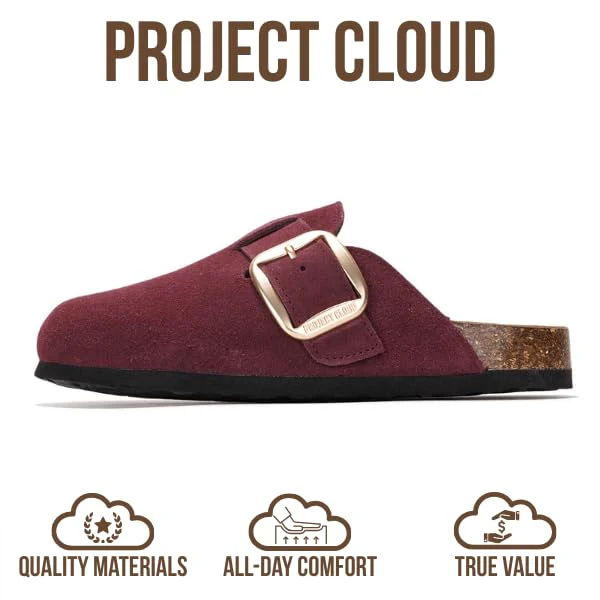 Project Cloud Women's | Genuine Leather Clogs | Memory Foam | Lightweight | Non-Slip - Manchester - Image 9