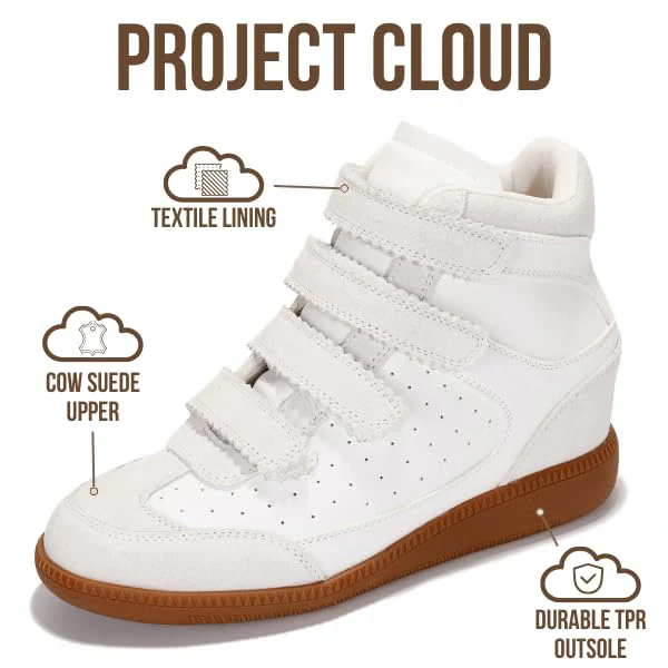 Project Cloud Women's | Stylish Wedge Sneakers | Memory Foam Insole | Lightweight | Non-Slip - Marant - Image 15