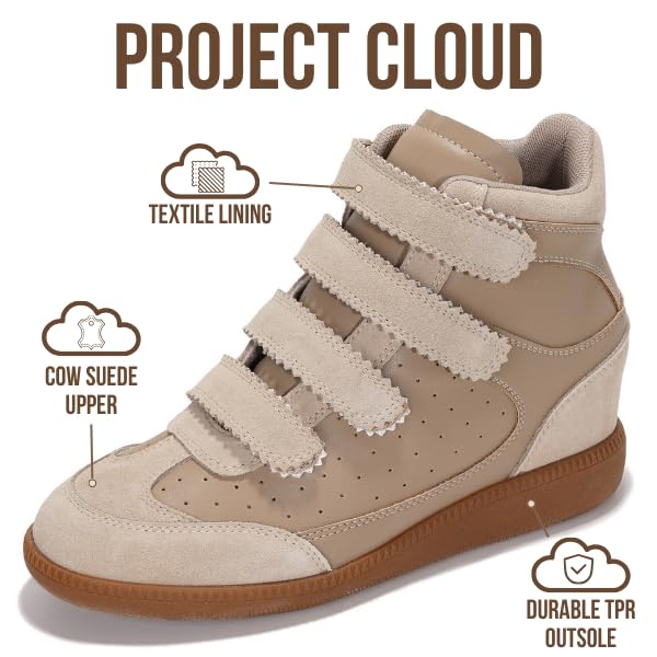 Project Cloud Women's | Stylish Wedge Sneakers | Memory Foam Insole | Lightweight | Non-Slip - Marant - Image 21