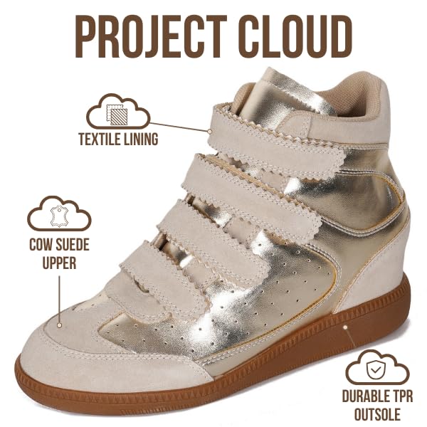 Project Cloud Women's | Stylish Wedge Sneakers | Memory Foam Insole | Lightweight | Non-Slip - Marant - Image 3