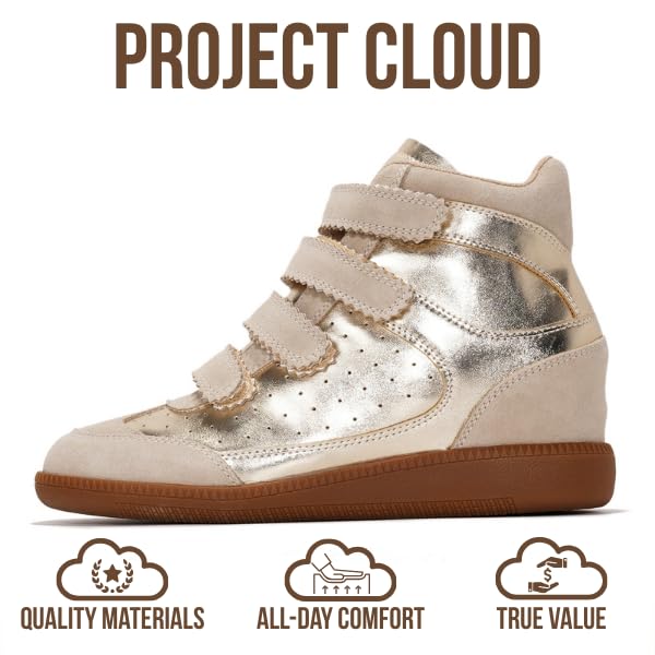 Project Cloud Women's | Stylish Wedge Sneakers | Memory Foam Insole | Lightweight | Non-Slip - Marant - Image 4