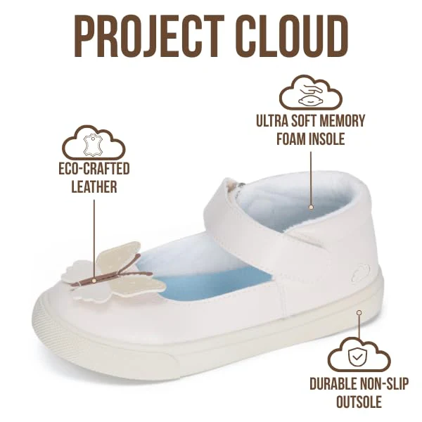 Project Cloud Kids | Mary Jane Sneakers with Terry Cloth Lining | Hook-and-Loop | Memory Foam | Lightweight | Non-Slip Toddlers & Kids - Image 8