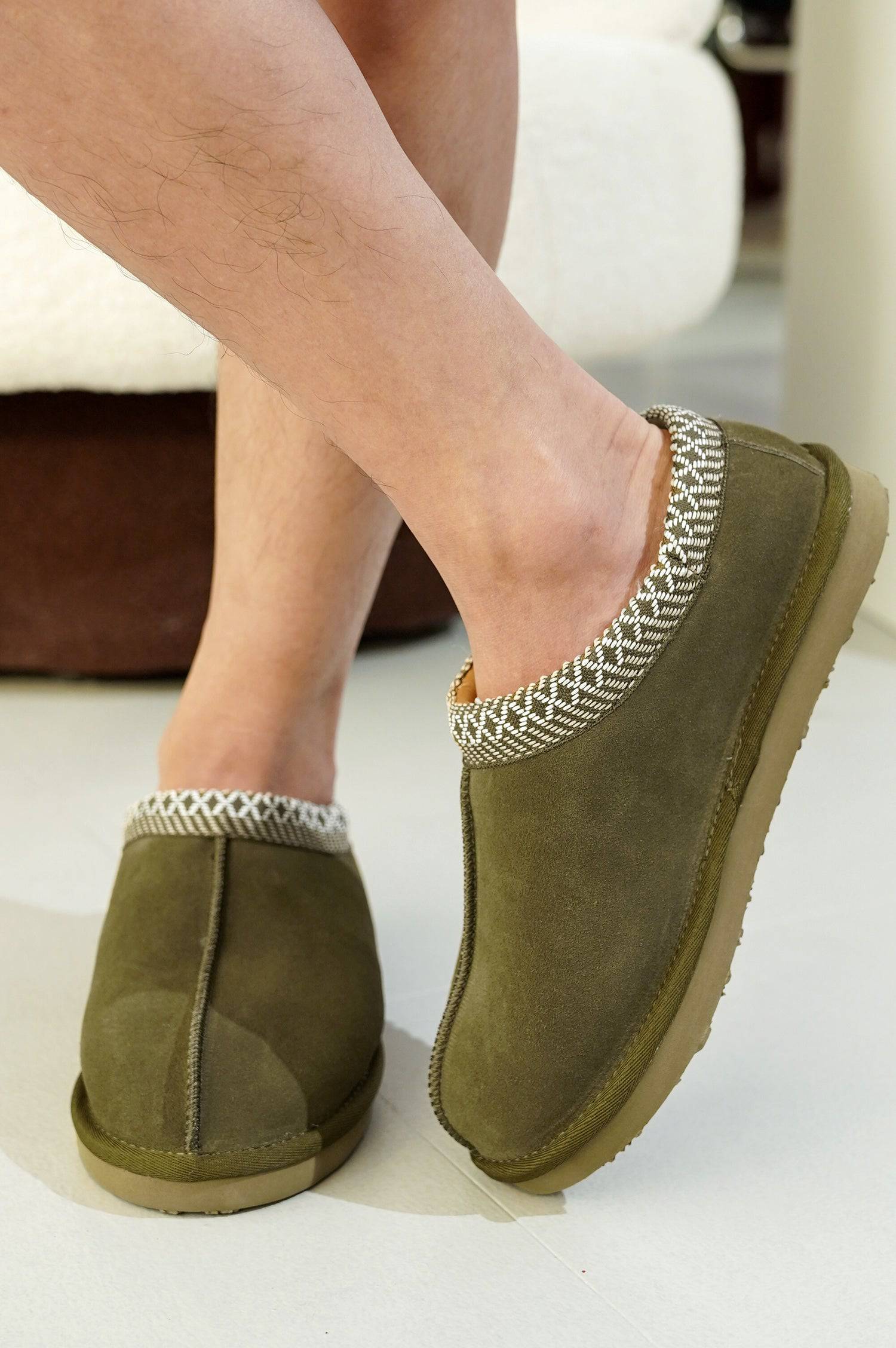 Project Cloud Men's | Australian Sheepskin Slippers | Memory Foam | Lightweight | Non-Slip - Relaxation - Image 11