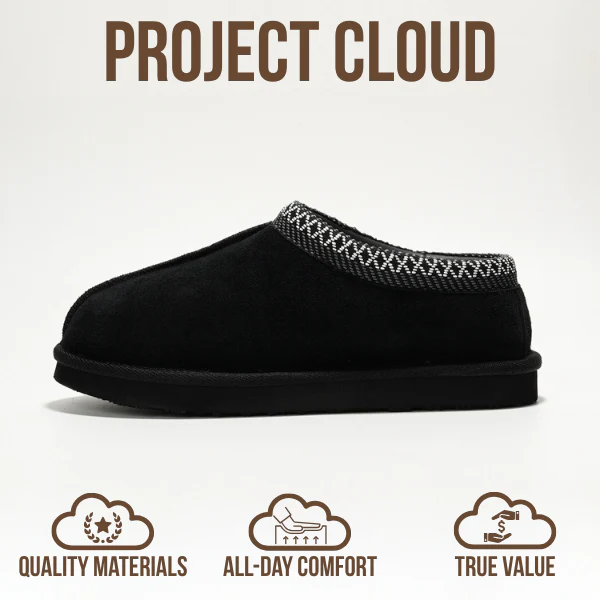Project Cloud Men's | Australian Sheepskin Slippers | Memory Foam | Lightweight | Non-Slip - Relaxation - Image 14